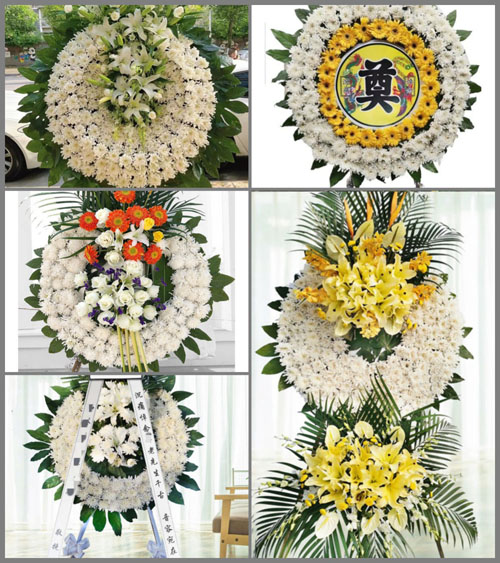 广西来宾合山市岭南镇花圈速递