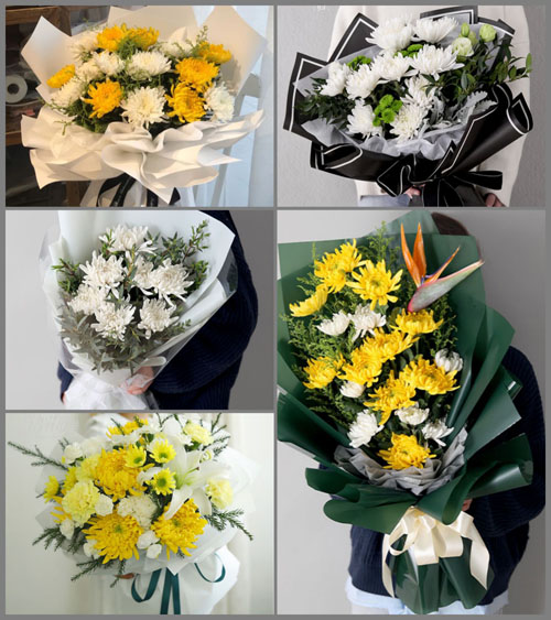 广西来宾合山市岭南镇白事花束代送
